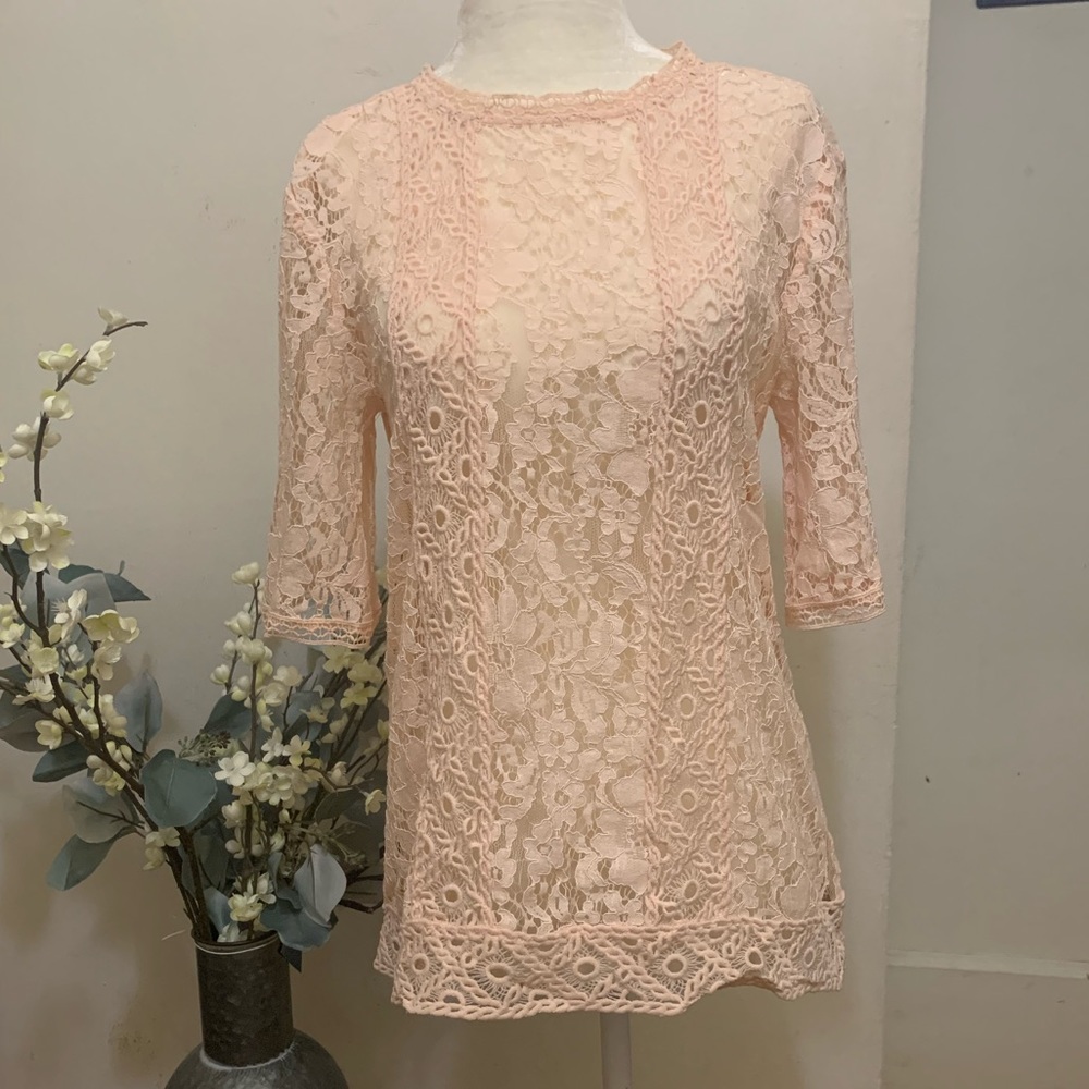 LOFT • Floral Lace Blouse
